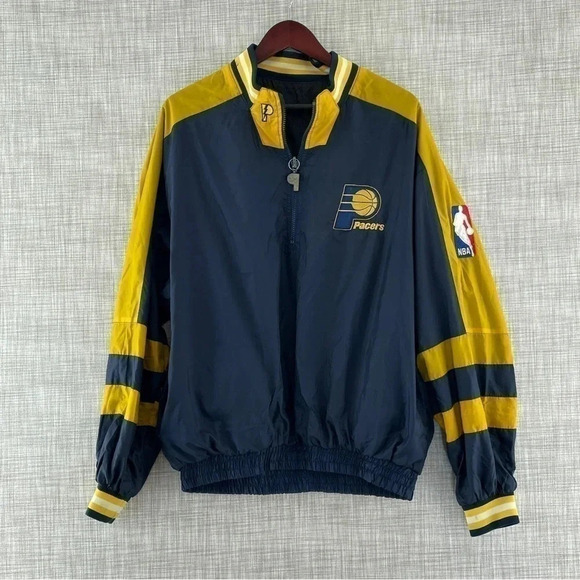 Vintage Pro Player Indiana Pacers Reversible Windbreaker Men's Size M 9594 - Picture 1 of 16